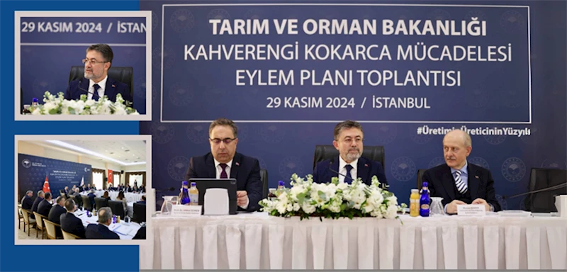 KAHVERENGİ KOKARCA MÜCADELESİ EYLEM PLANI TOPLANTISI BAKAN YUMAKLI’NIN KATILIMIYLA GERÇEKLEŞTİRİLDİ