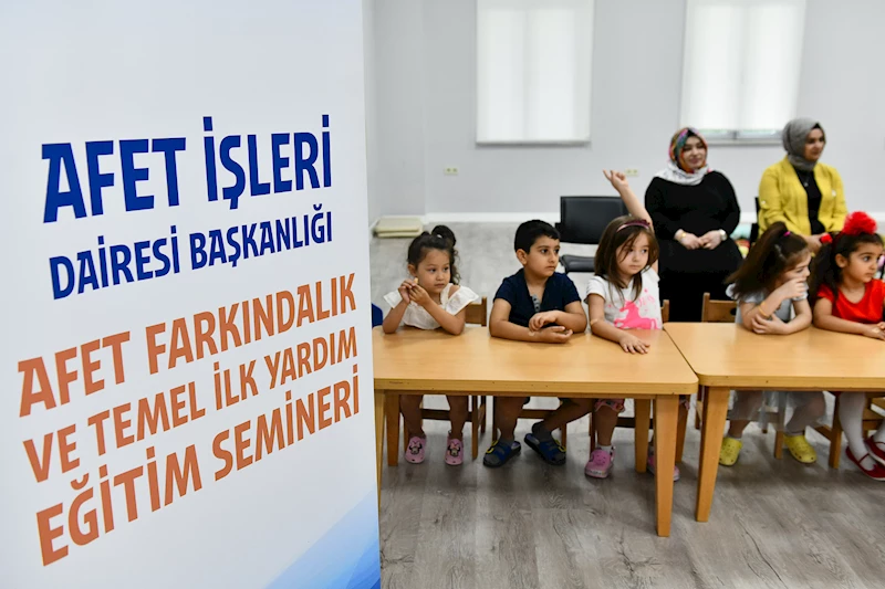 ANKARA BÜYÜKŞEHİR BELEDİYESİNDEN OKUL ÖNCESİ ÇOCUKLARA AFET FARKINDALIK EĞİTİMİ