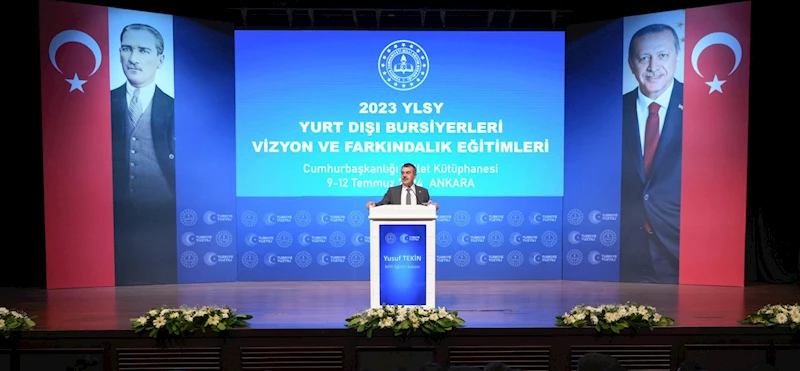 BAKAN TEKİN, YLSY BURSİYERLERİNE YÖNELİK 