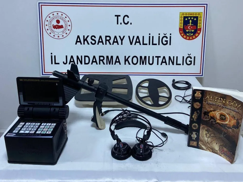 AKSARAY İL JANDARMA KOMUTANLIĞI KAÇAK KAZI YAPAN 2 ŞAHISI YAKALADI