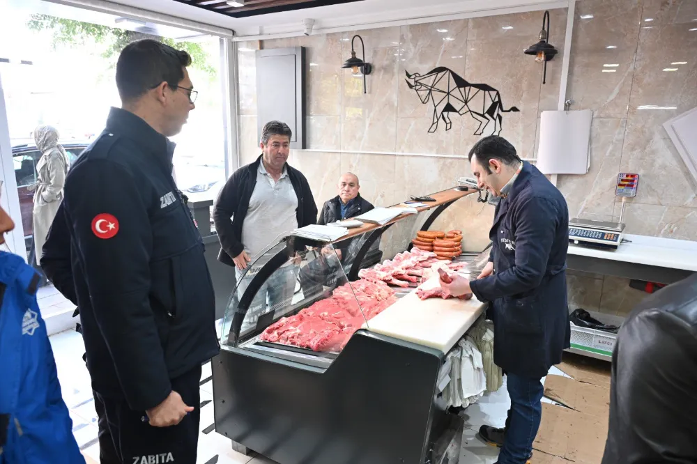 AKSARAY’DA KASAPLARDA HİJYEN VE FİYAT DENETİMİ