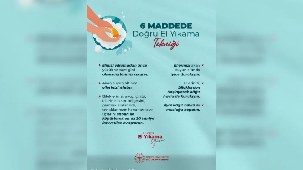 Doğru El Yıkama Tekniği Hayat Kurtarıyor