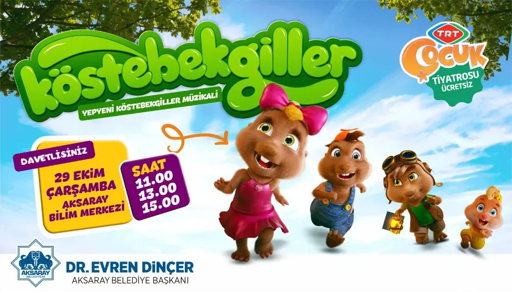 Küçük yürekleri sevince, kahkahaya ve hayal gücüne doyuracak; Köstebekgiller Müzikali ile çocuklarımızı buluşturuyoruz