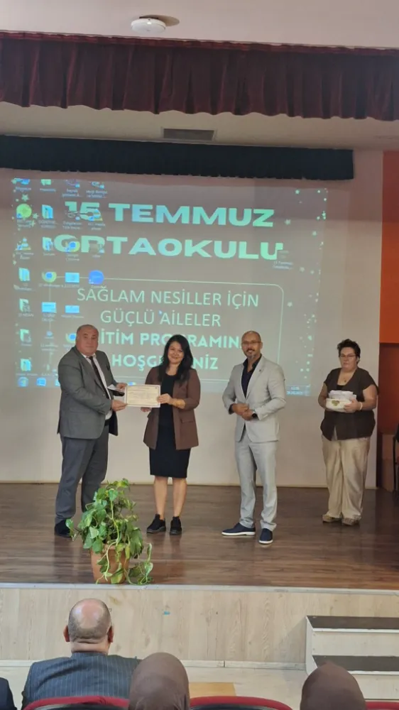 Sağlam Nesiller İçin Güçlü Aileler” Eğitimi 15 Temmuz Ortaokulunda Gerçekleştirildi