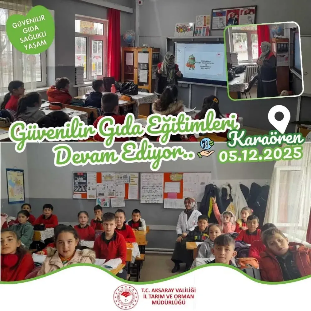 Miniklere güvenilir gıda eğitimi verildi