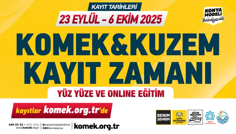 KOMEK’TE YENİ DÖNEM KAYITLARI BAŞLADI